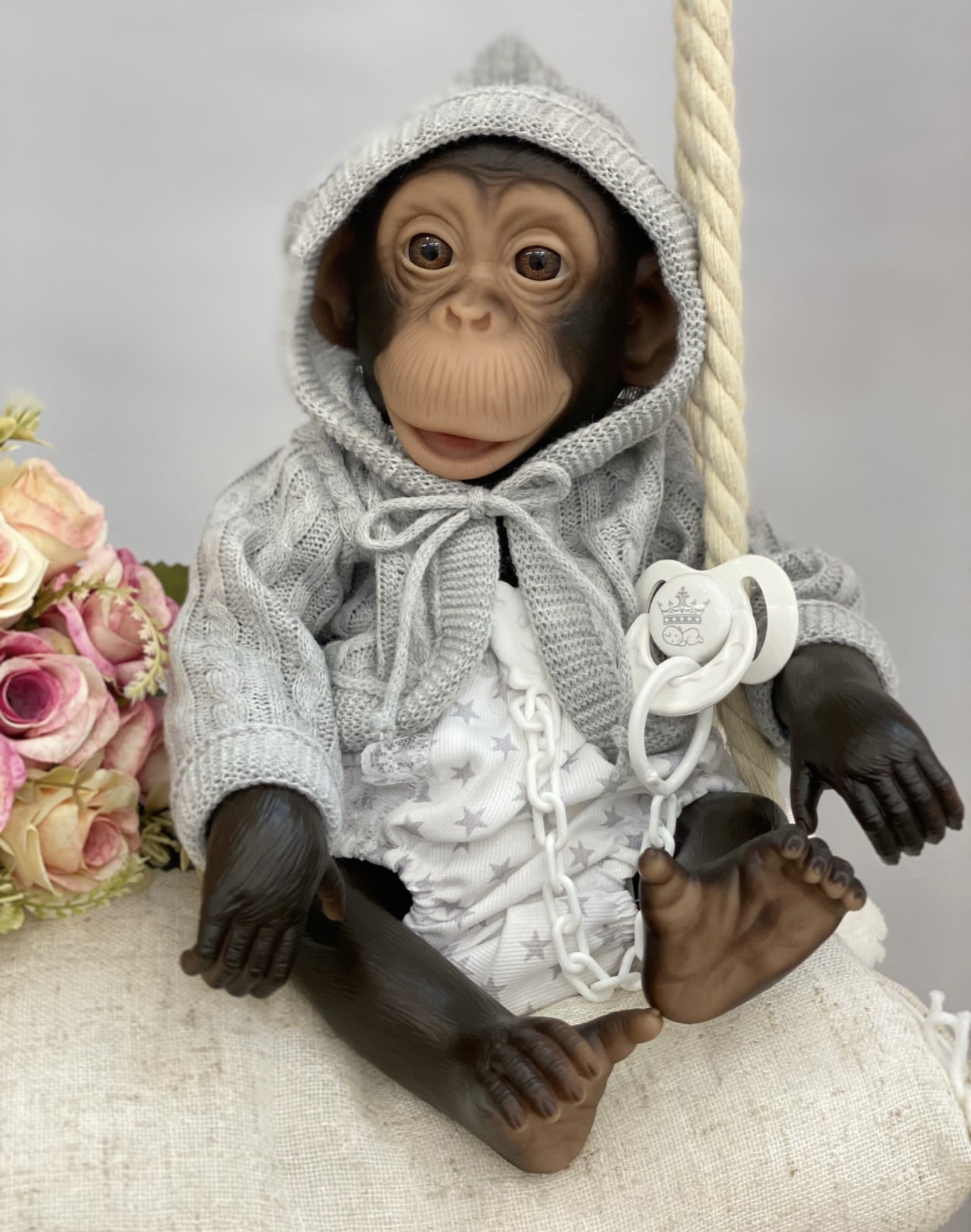 Mi Bebé Reborn Chimpancé - Erika Muñecas